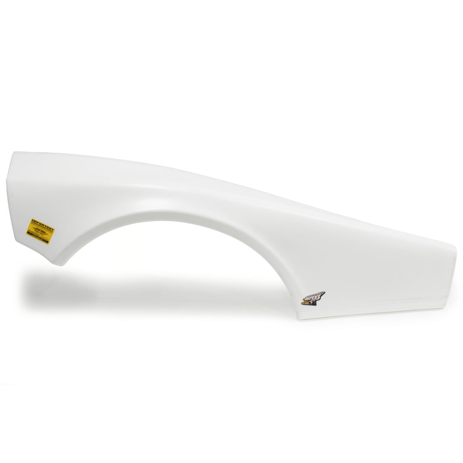 Five Star Left Fender - MD3 - Plastic - White - Half