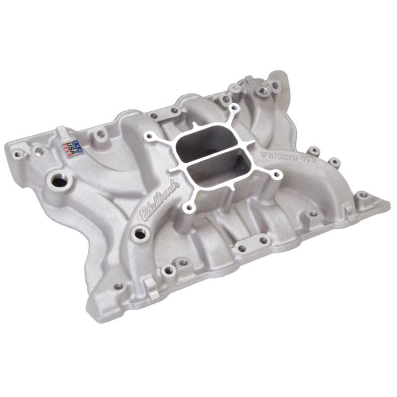 Edelbrock Performer 400 Intake Manifold - Cast Finish