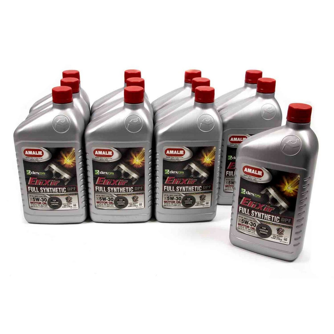 Amalie Elixir Full Synthetic Motor Oil - 5W-30 Oil - 1 Quart Bottle (Case of 12)