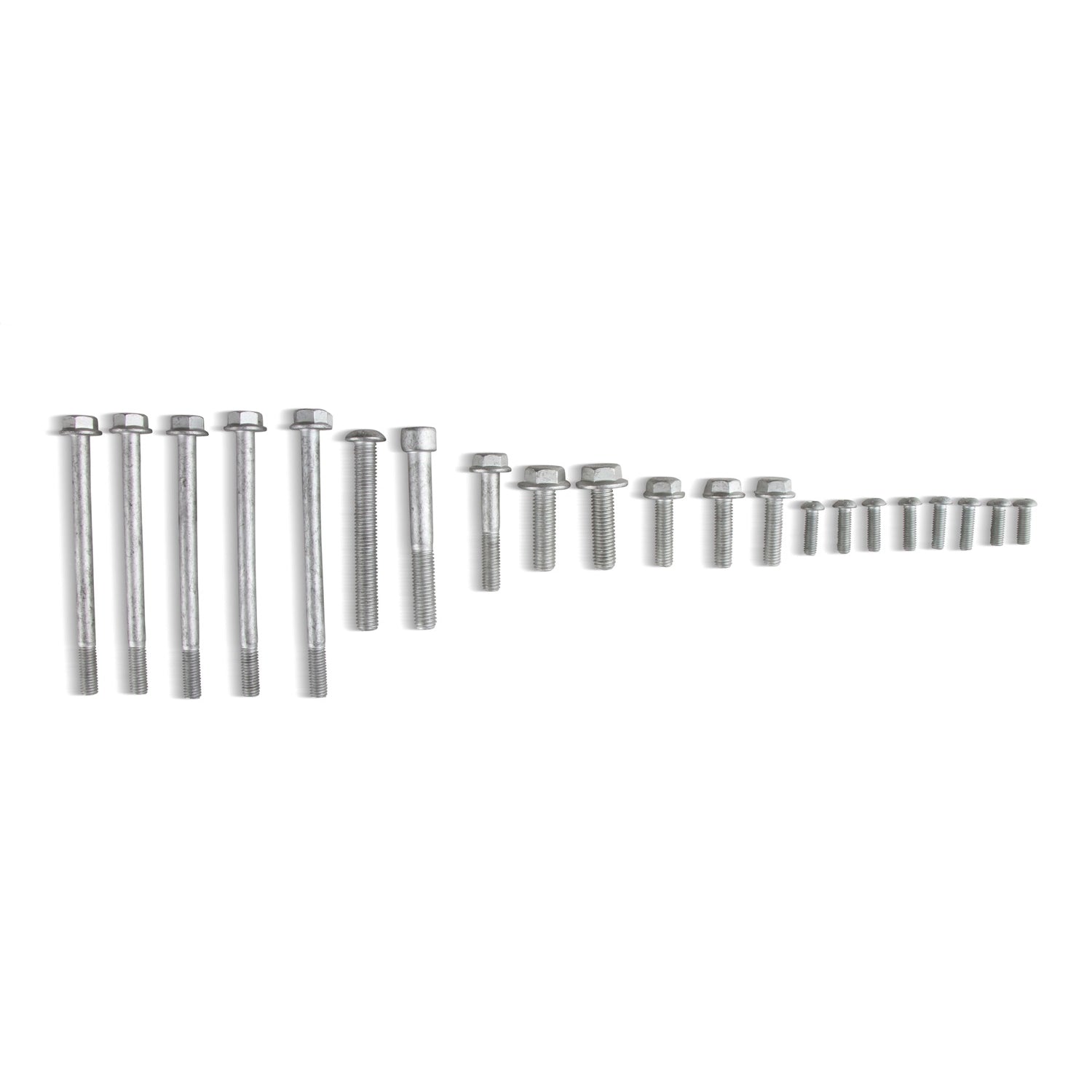 Holley 6 Rib Serpentine Pulley Kit - Cast Aluminum - Black - Small Block Chevy