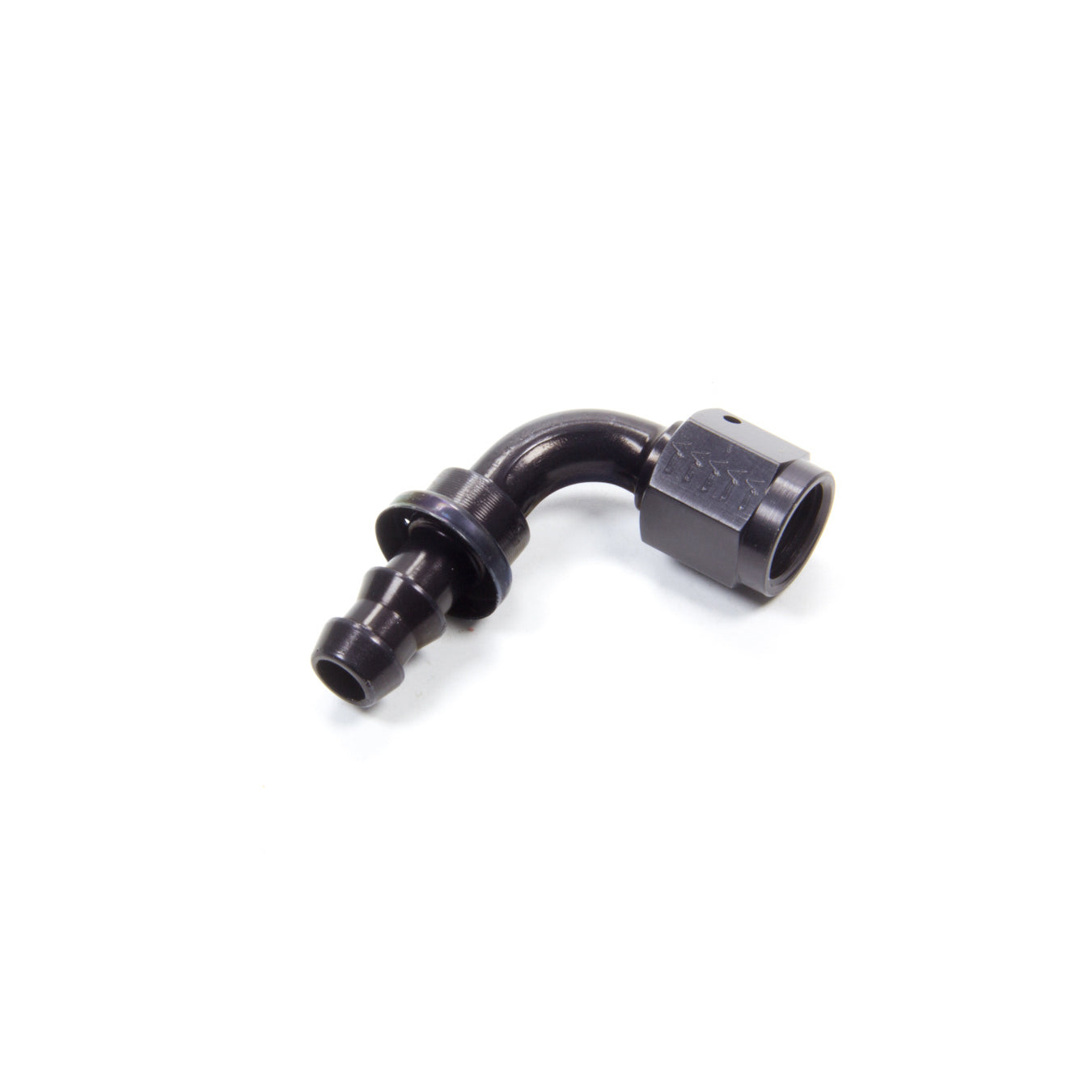 Aeroquip AQP Socketless 90 Degree 6 AN Hose Barb to 6 AN Female Hose End - Black