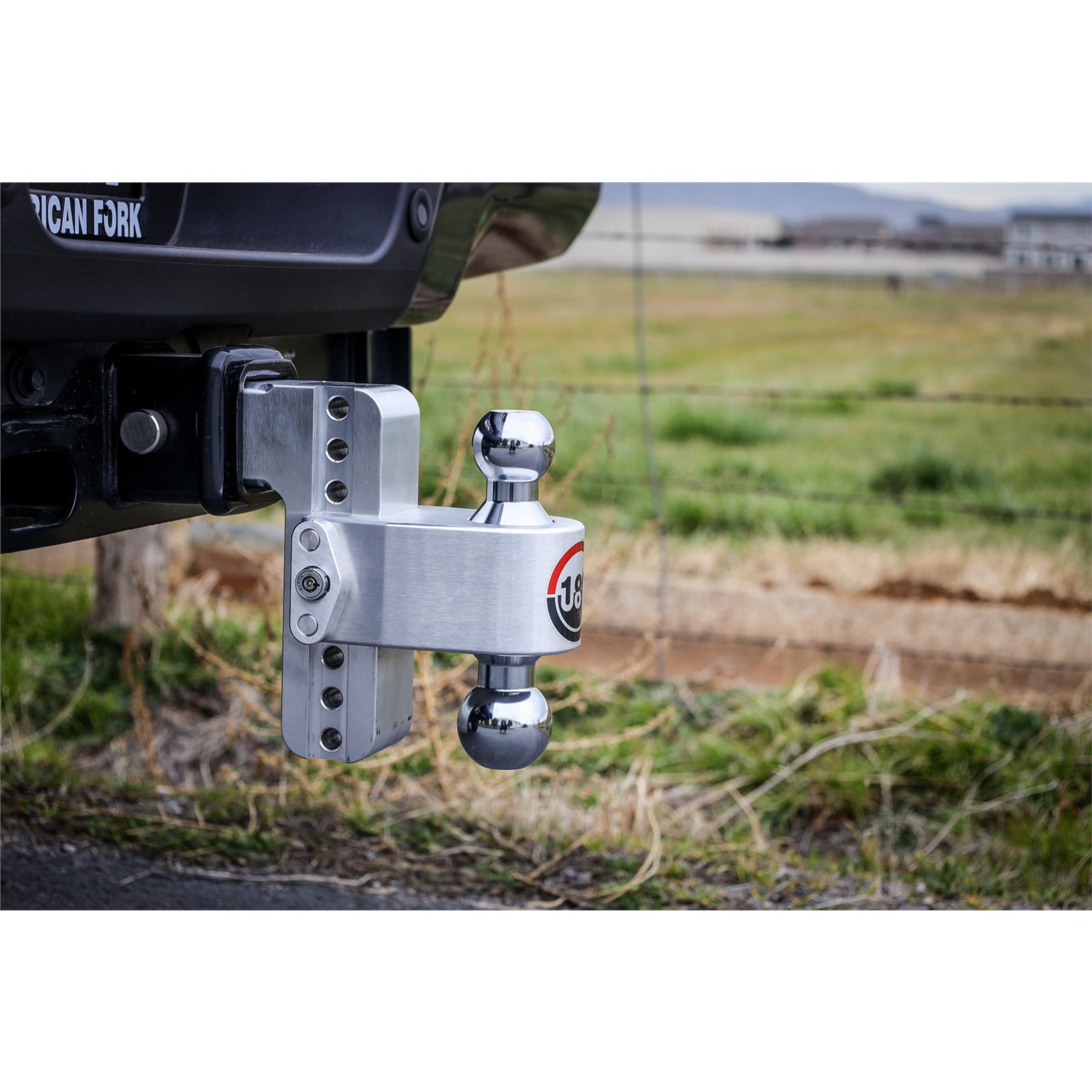 Weigh Safe Ball Mount Hitch - 2/2-5/16" Hitch - 6" Drop - 8000/18500 lb Capacity - Aluminum/Steel/Chrome