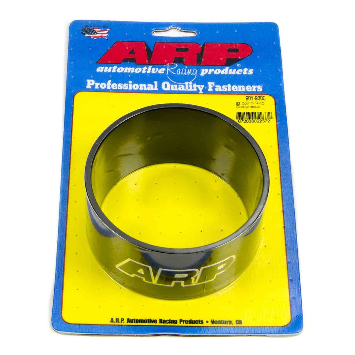 ARP 93 mm Bore Piston Ring Compressor Tapered Billet Aluminum Black Anodize - Each