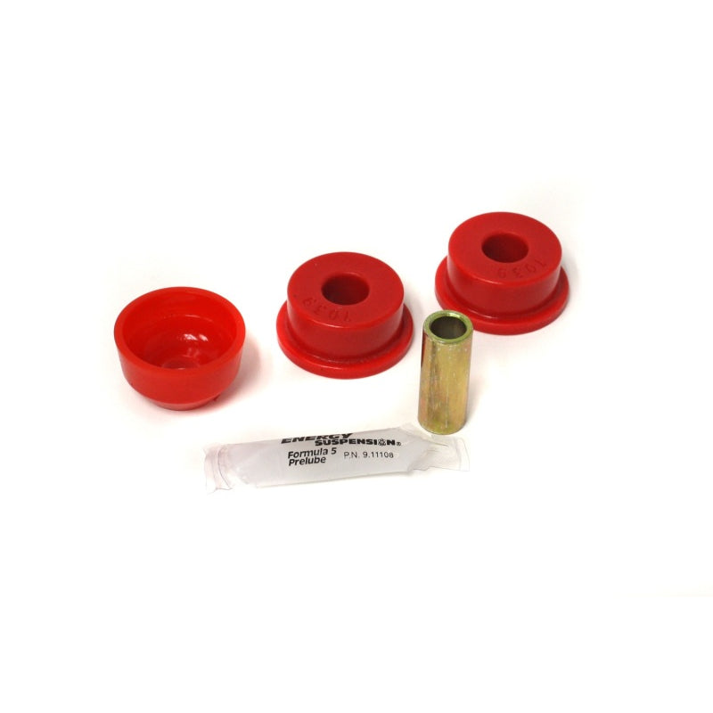 Energy Suspension Hyper-Flex Front Track Bar Bushing - Red / Cadmium - Various Jeep Applications 1984-2006