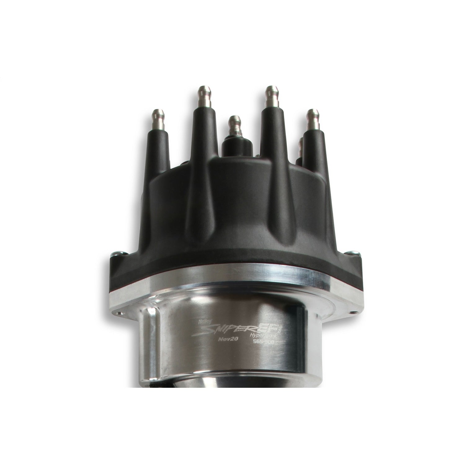 Sniper EFI Hyperspark Distributor - Hall Effect Pickup - HEI Style Terminal - Black - AMC V8