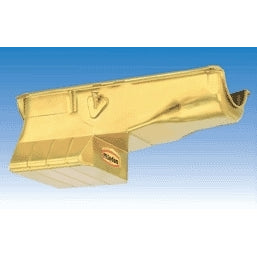 Milodon Rear Sump Oil Pan - 7 Quart - 8.5 in Deep - Cadmium - 1 Piece Seal - Big Block Chevy