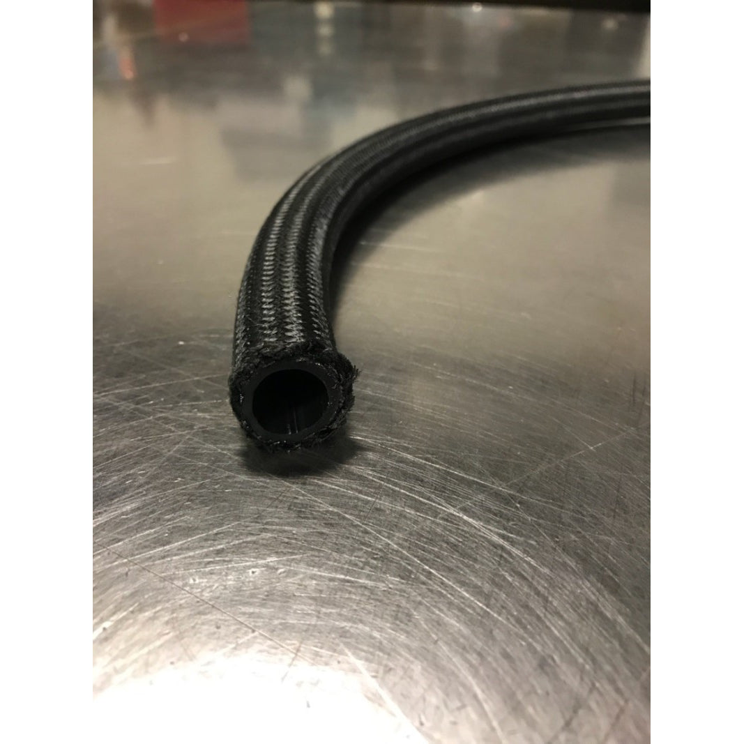 Fragola #6 Premium Black Nylon Race Hose - 20 Ft.