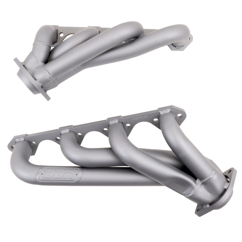 BBK Performance Swap Shorty Headers - 1.625 in Primary - 2.5 in Ball Flange - Titanium Ceramic - Small Block Ford - Ford Mustang 1979-93 - Pair