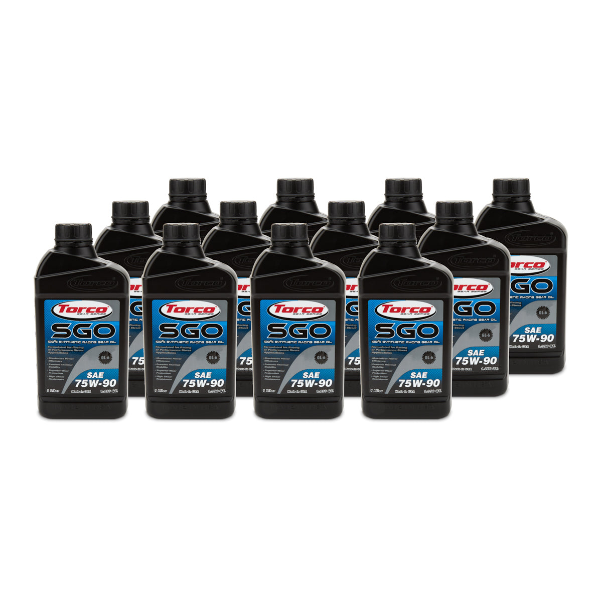 Torco SGO Synthetic Racing Gear Oil - SAE 75W90 - 1 Liter (Case of 12)