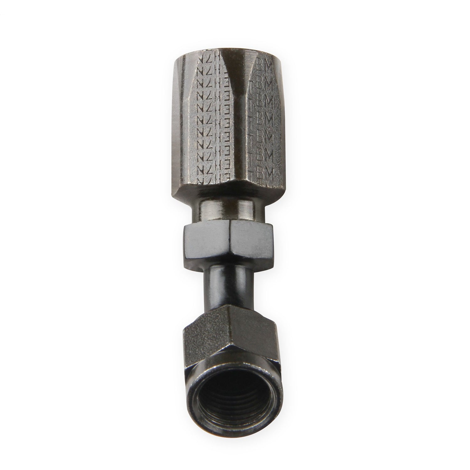 Earl's 45 Degree 6 AN Hose to 6 AN Female Steel Hose End - Black Zinc