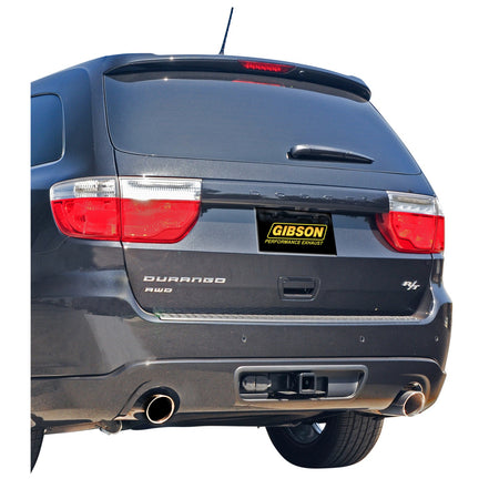 Gibson Axle-Back Exhaust System - 2-1/4 in Diameter - 4 in Polished Tips - Dodge Midsize SUV 2011-20