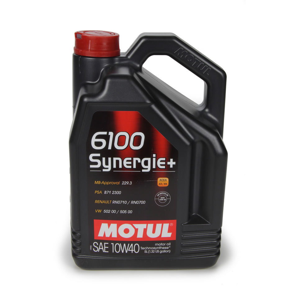 Motul 6100 Synergie+ 10W40 Synthetic Motor Oil - 5 L