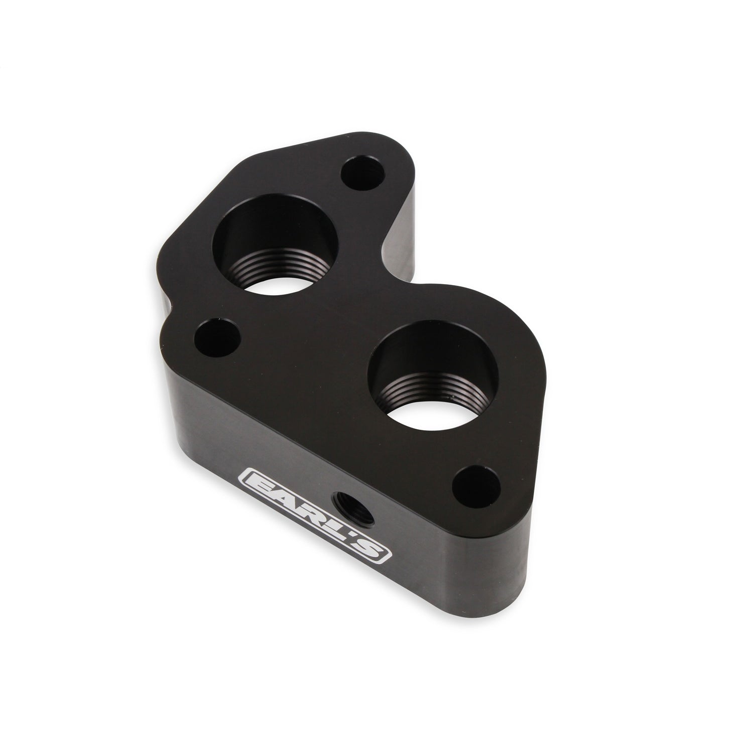 Earl's GM LS Remote Water Pump Adapters - Black (2 Pack)