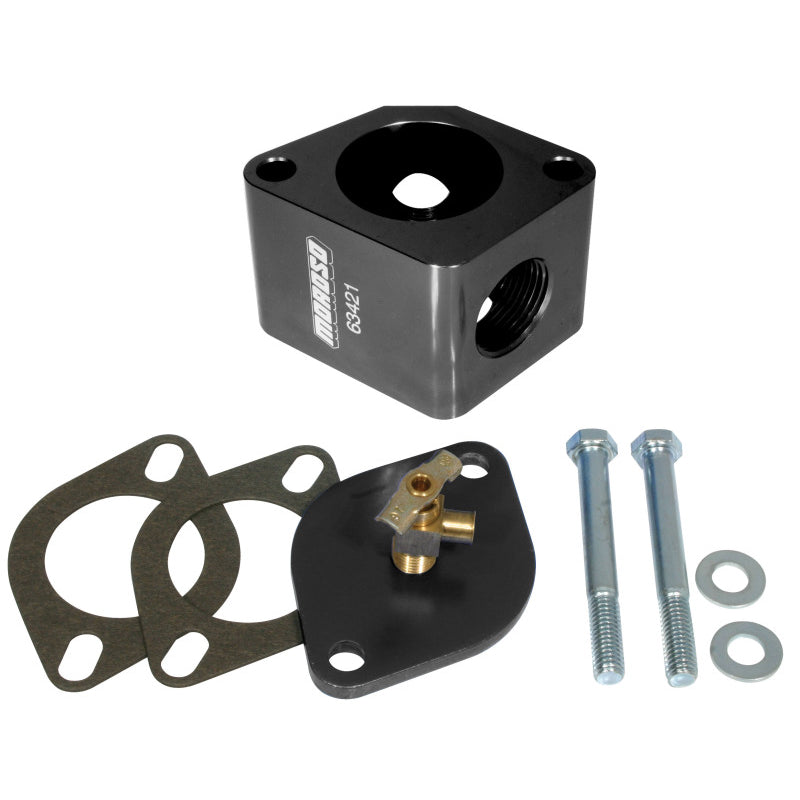 Moroso Water Neck Bleeder Kit - Billet Aluminum