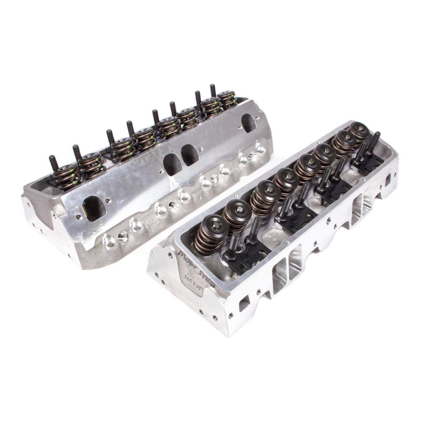 BRODIX DS 225 Cylinder Head Assembled 2.080/1.600" Valves 225 cc Intake 68 cc Chamber - 1.550" Spring - Small Block Chevy
