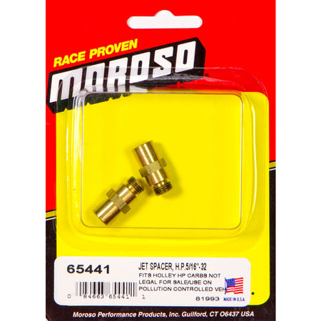 Moroso Jet Extension Kit - 5/16"-32 Standard Holley Jets