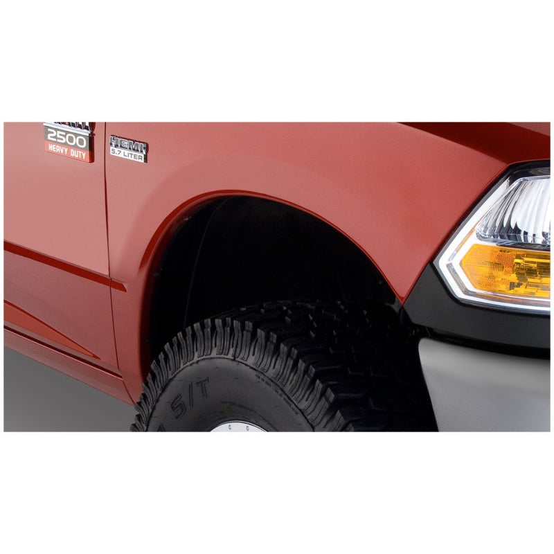 Bushwacker Extend-A-Fender Front / Rear Fender Flare - 1.75 in Wide - Black - Dodge Ram Fullsize Truck 2010-14