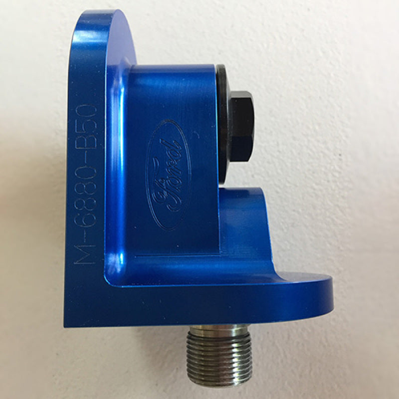 Ford Racing Oil Filter Adapter - Aluminum - Blue - Ford