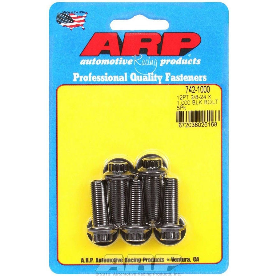 ARP Bolt Kit - 3/8" 12 Point - 3/8-24 Thread x 1.000 - Set of 5