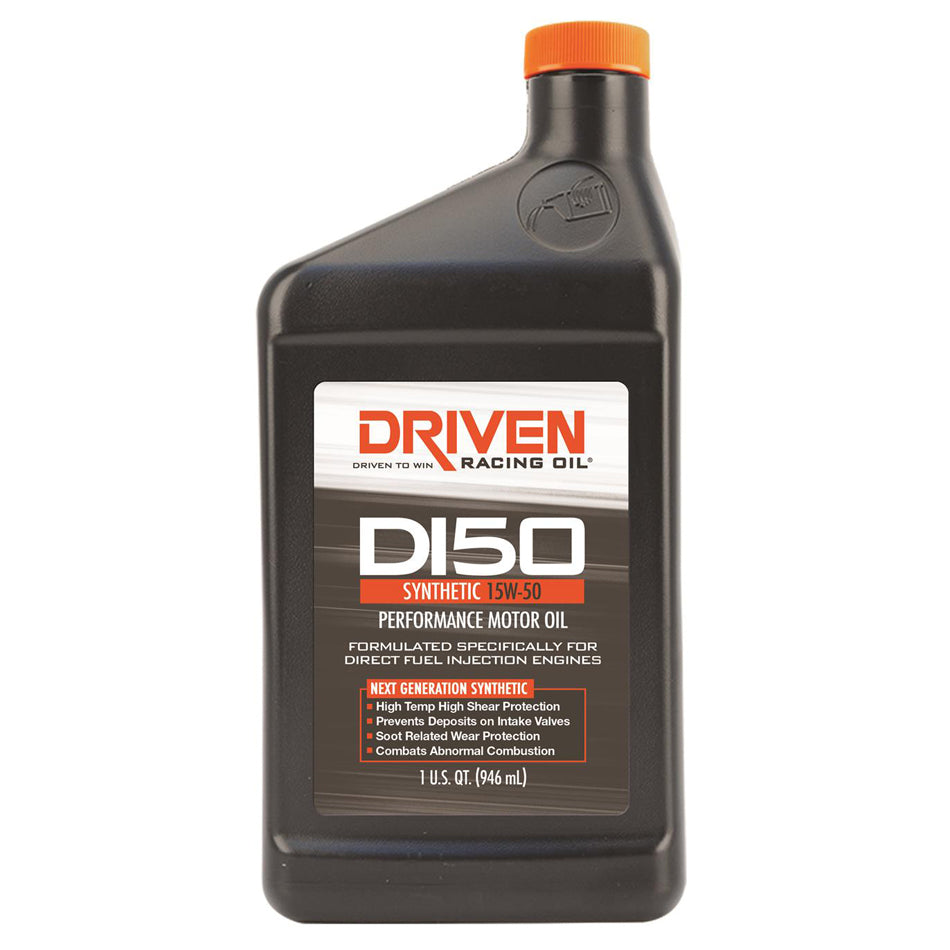 Driven DI50 15W-50 Synthetic Direct Injection Performance Motor Oil - 1 Quart Bottle