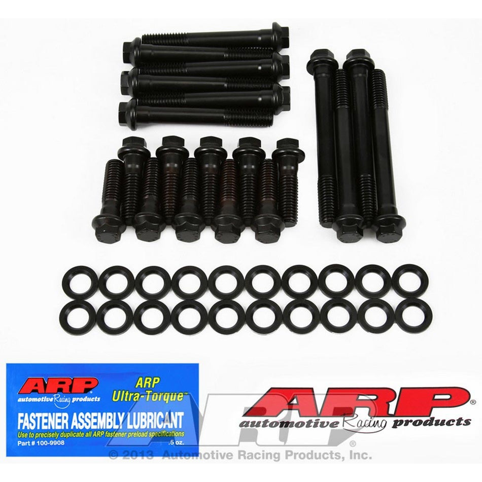 ARP High Performance Series Cylinder Head Bolt Kit - Hex Head - Chromoly - Black Oxide - W-2 / W-2 Econo / Edelbrock RPM - Small Block Mopar