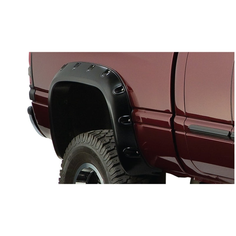 Bushwacker Pocket Style Front / Rear Fender Flare - 2.5 in Wide - Black - Dodge Ram Fullsize Truck 2002-09