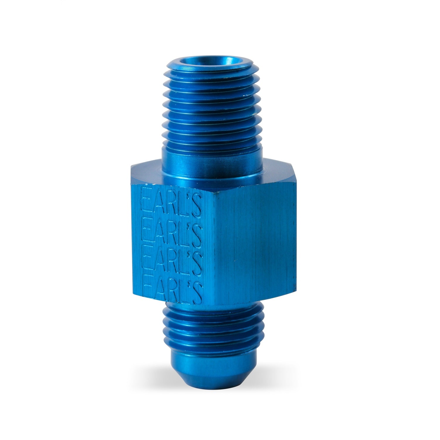Earl's Pressure Gauge Adapter -08 AN Male to 3/8" NPT w/ 1/8" NPT In Hex