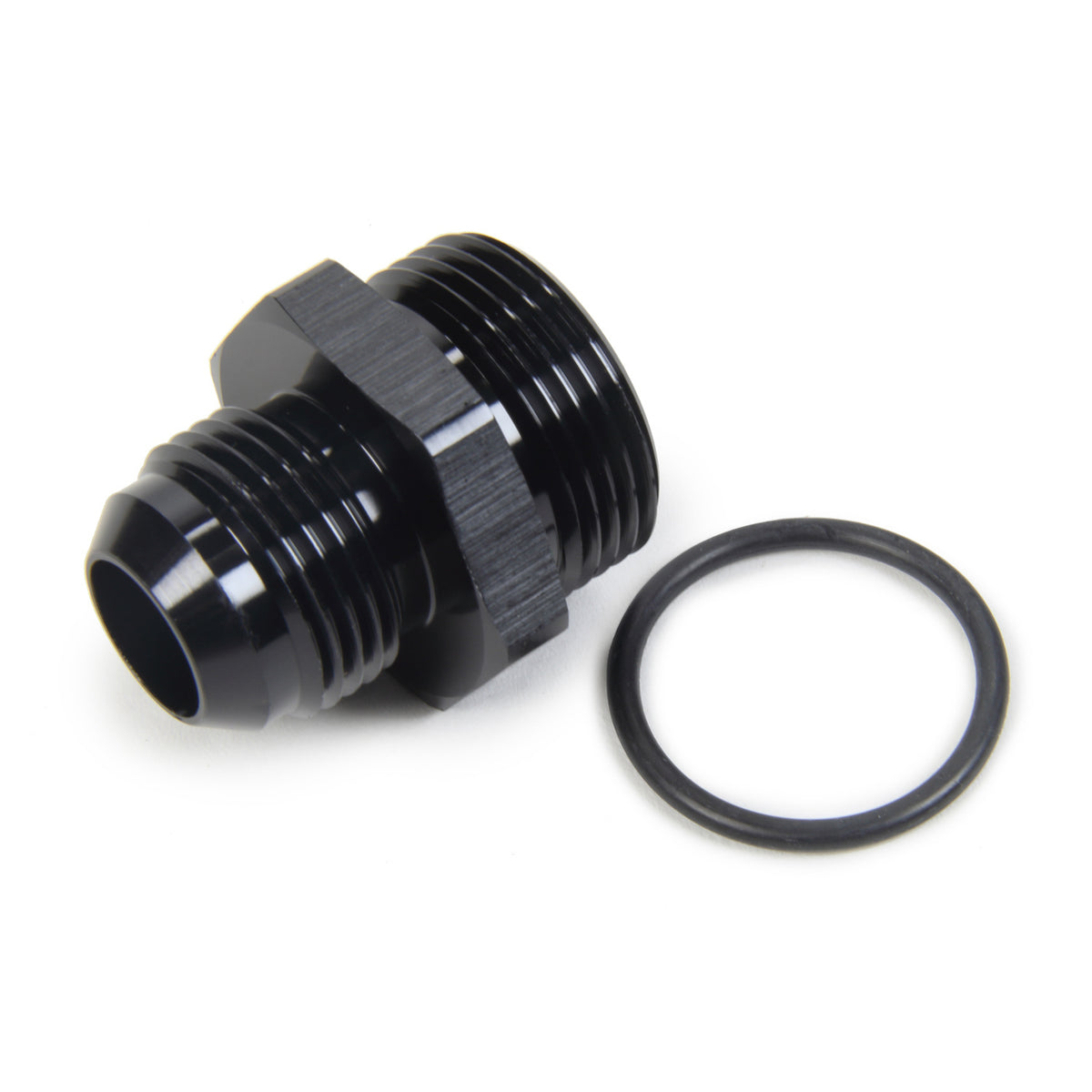 Triple X Race Co. Adapter Fitting Straight 12 AN Male to 16 AN Male O-Ring Aluminum - Black Anodize