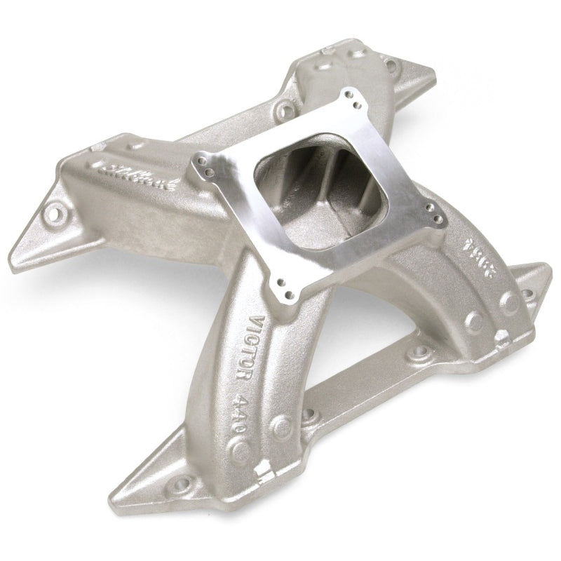 Edelbrock Victor 440 Intake Manifold - Cast Finish