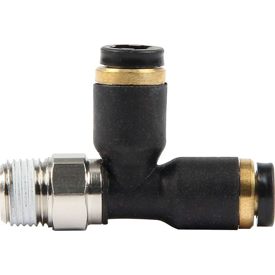 Allstar Performance Plastic T - (2) Push Lock - (1) 1/8" NPT