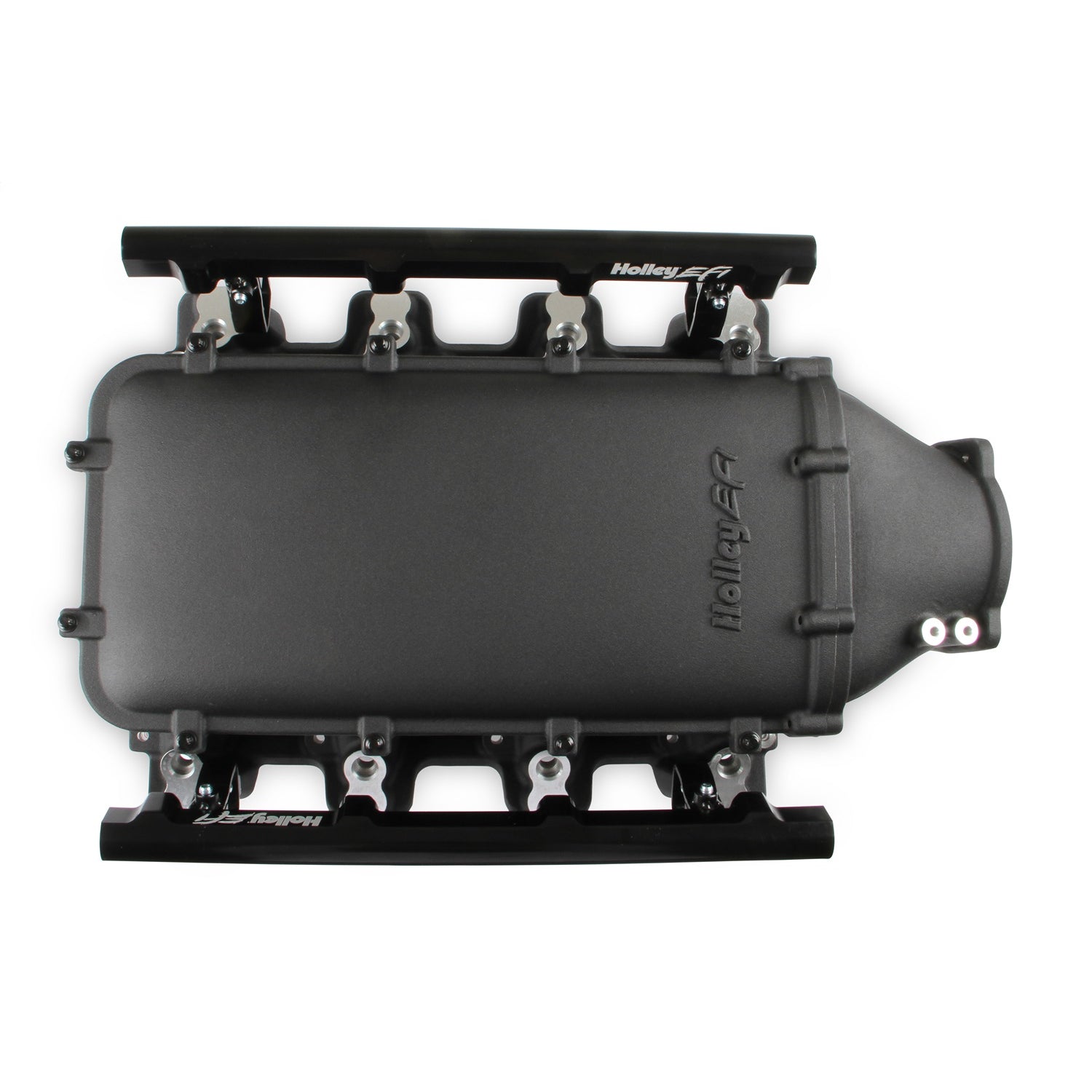 Holley EFI Ultra Lo-Ram Intake Manifold - 105 mm Throttle Body Flange - Multi Port - Black - GM LS-Series