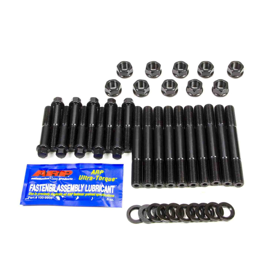 ARP Hex Nuts Main Stud Kit 4-Bolt Mains Chromoly Black Oxide - World Products