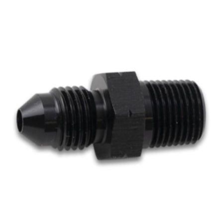 Vibrant Performance Straight 8 AN Male to 1/2-14 in BSPT Male Adapter - Black