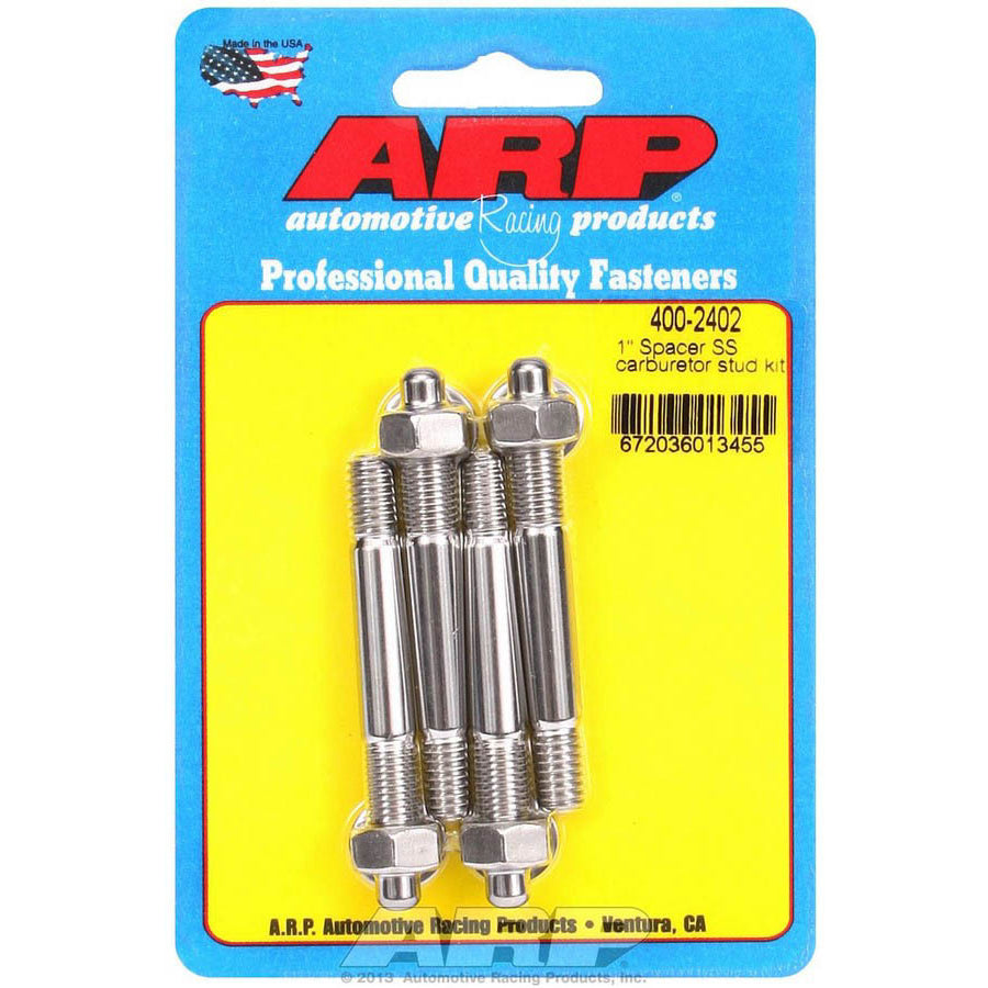 ARP Stainless Steel Carburetor Stud Kit - Fits 1" Carb Spacer - 5/16" x 2.70"