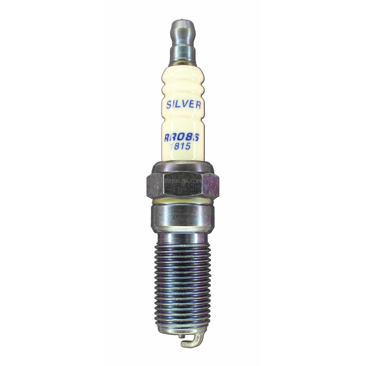 Brisk Silver Racing Spark Plug - 14mm Thread - 25mm R - Heat Range 8 - Gasket Seat - Non-Resistor