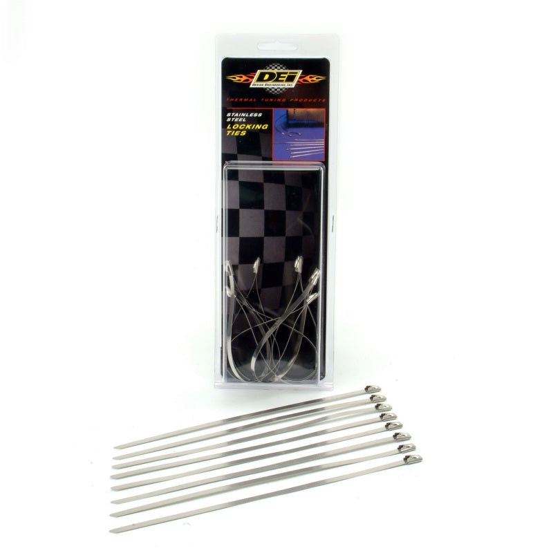 DEI Stainless Steel Locking Ties - 8 - 8 Pack