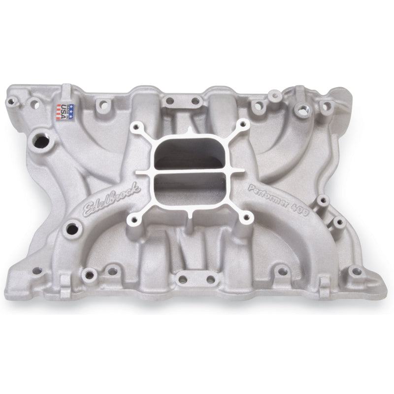 Edelbrock Performer 400 Intake Manifold - Cast Finish