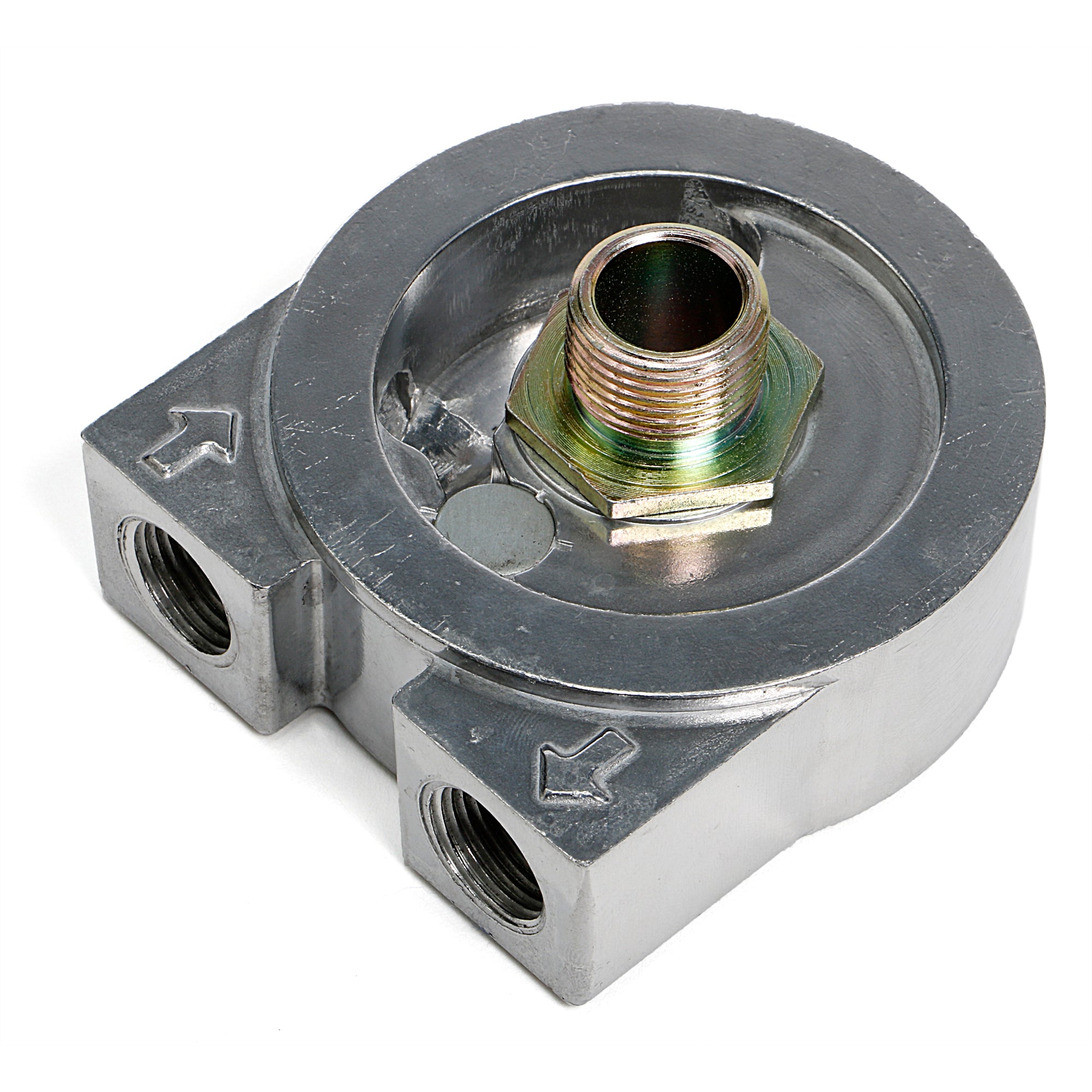 Trans-Dapt Sandwich Oil Cooler Adapter - 13/16-16 in Center Thread