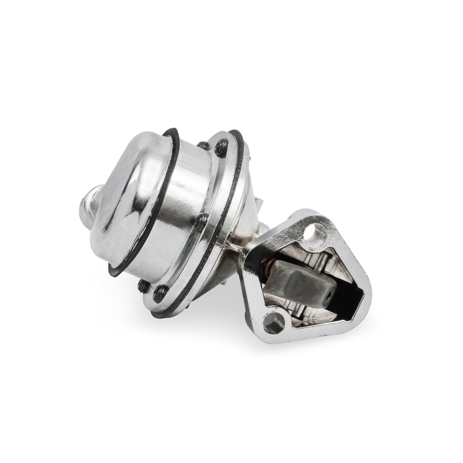 Holley Mechanical Fuel Pump - 170 gph - 8 psi - 8 AN Female O-Ring Inlet / Outlet - Polished - Gas - Small Block Chevy