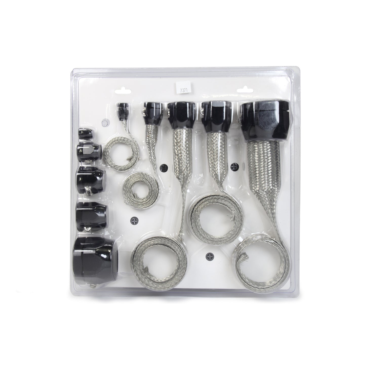 Specialty Products Hose and Wire Sleeving Kit - Hose End Covers - Aluminum - Black