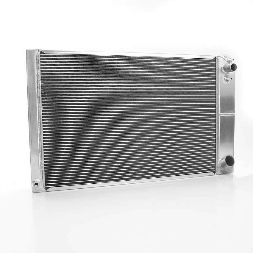 Griffin Direct Fit Radiator - 33.25 in W x 18.688 in H x 3 in D - Passenger Side Inlet - Passenger Side Outlet - Manual - GM 1967-91