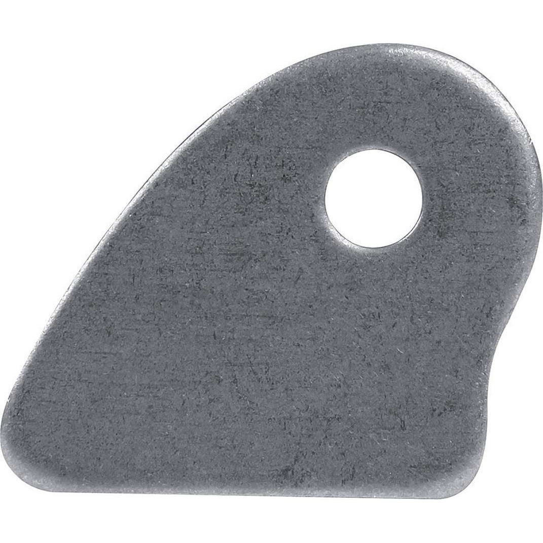 Allstar Performance Flat Chassis Tab - 3/8 in Mounting Hole - 1/8 in Thick - Set of 4 ALL60076