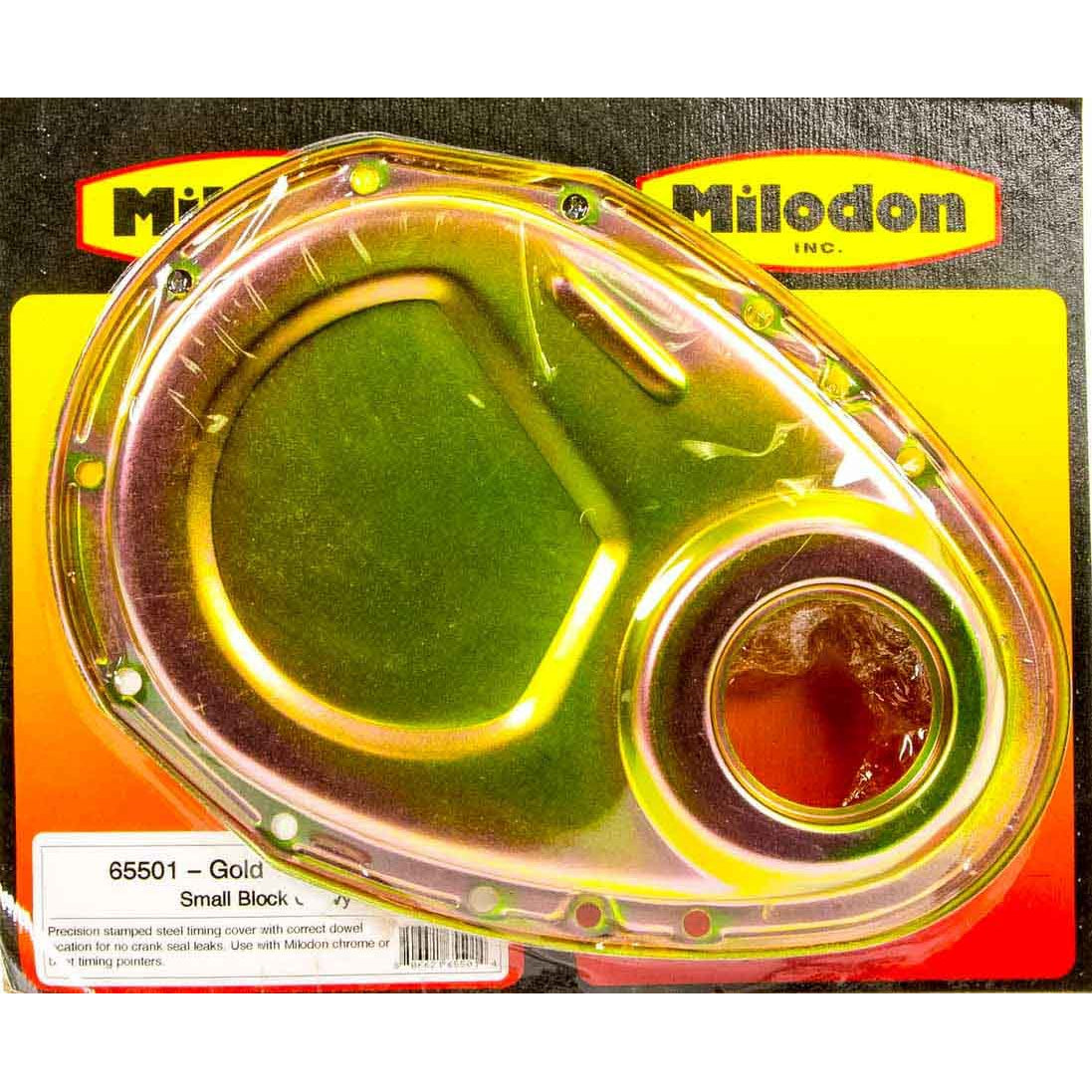 Milodon SB Chevy Timing Cover - Gold