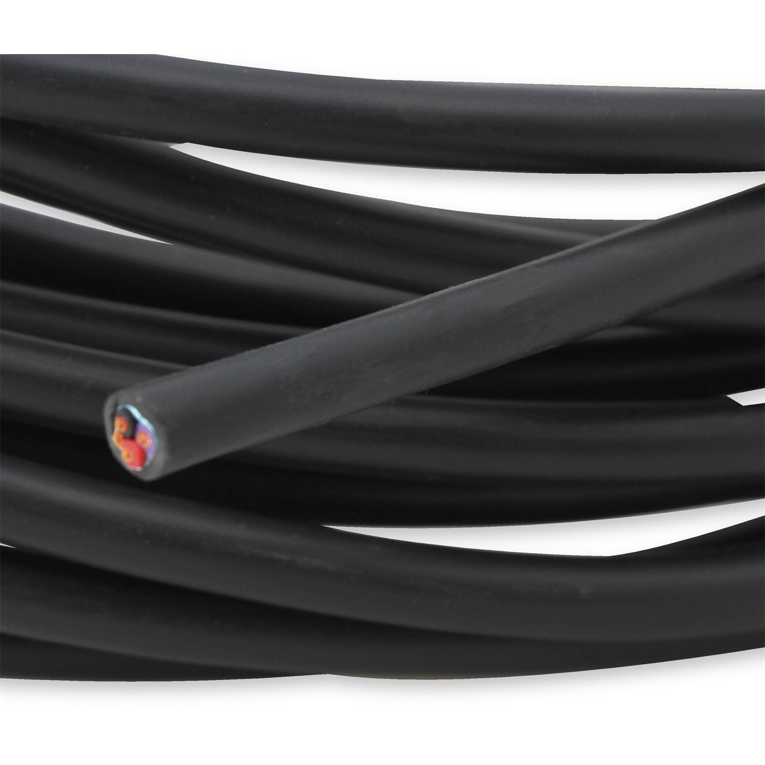 Holley EFI 20 Gauge Wire - 25 Ft. . Roll - 3 Conductor - Plastic Insulation - Copper - Black
