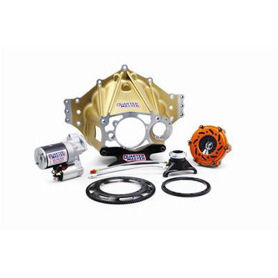 Quarter Master Aluminum Bellhousing Kit - 5.5" V-Drive Clutch - 2 Disc - Small Block Chevy