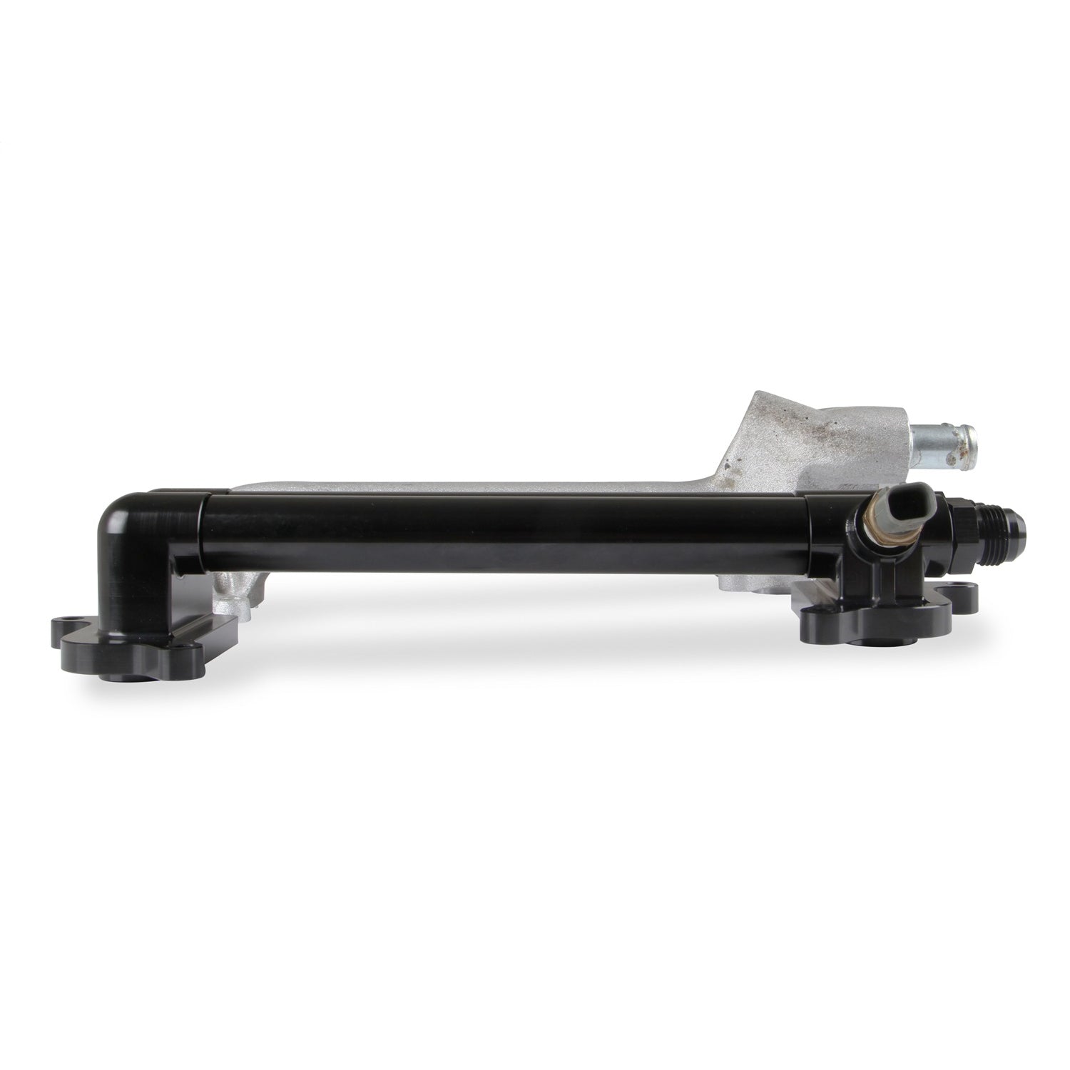 Earl's Intercooler Manifold - 10 AN Female O-ring Outlets - 10 AN Female O-Ring Inlets - Black