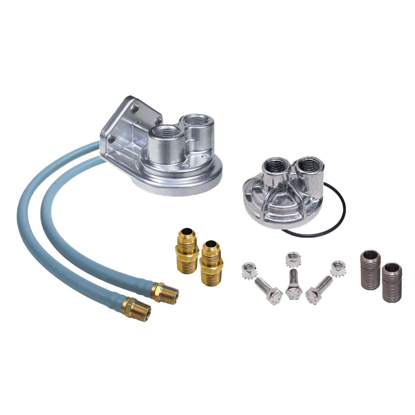 Trans-Dapt Single Oil Filter Relocation Kit - 22mm x 1.5 Threads