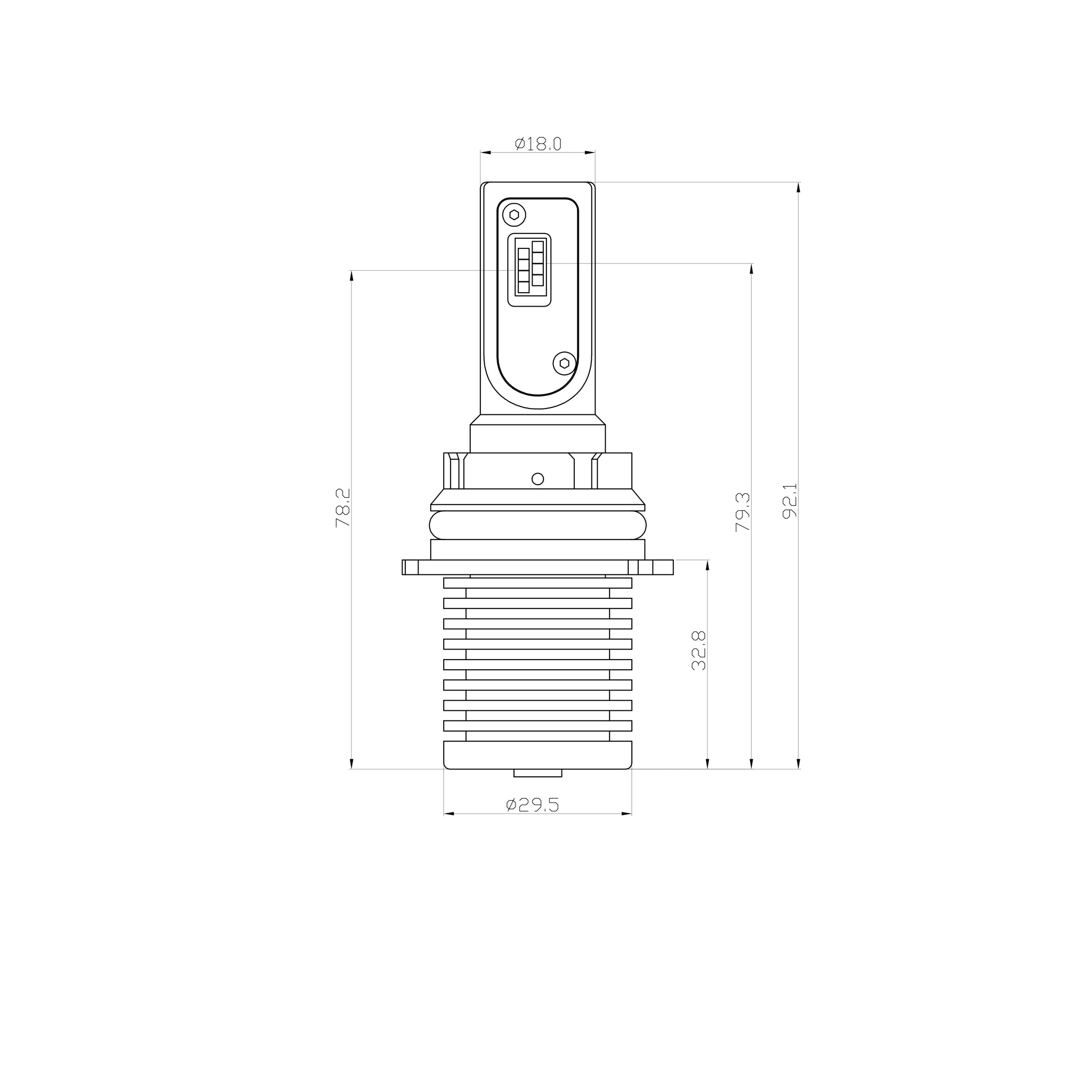Arc Lighting Concept Series LED Light Bulb 9007 - White - (Pair)