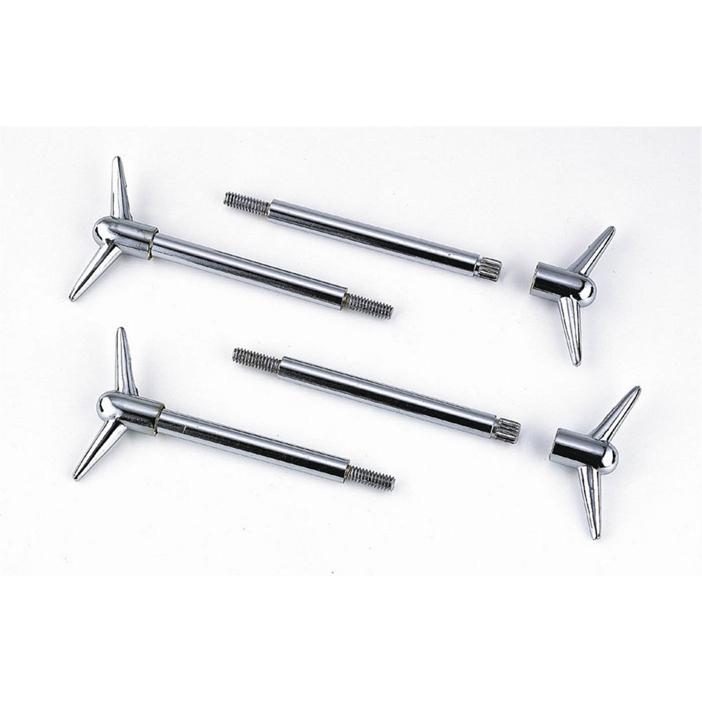 Mr. Gasket Chrome Valve Covers - Wing Bolts Standard Y Top