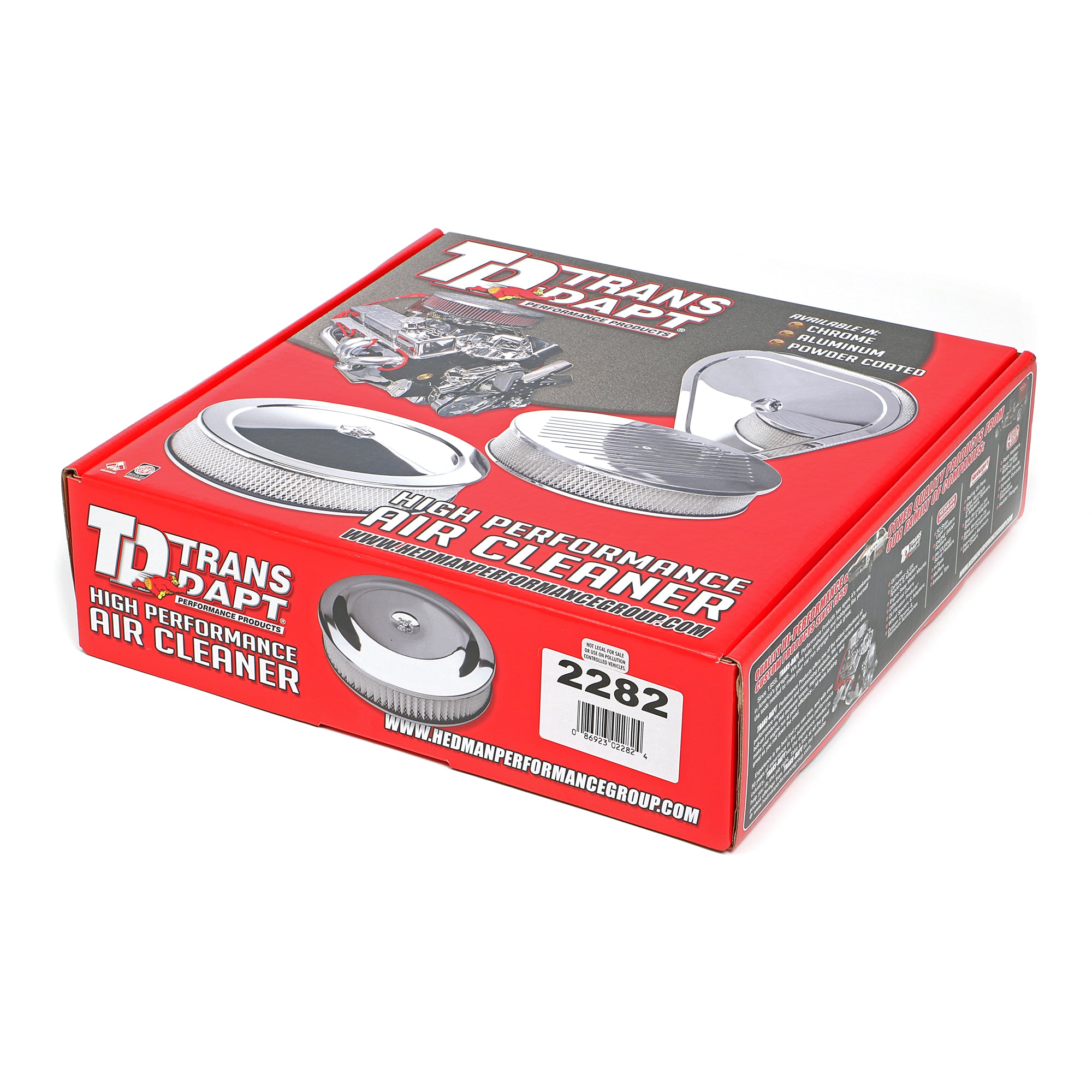 Trans-Dapt Chrome Air Cleaner - Muscle Car Style - 10" Diameter